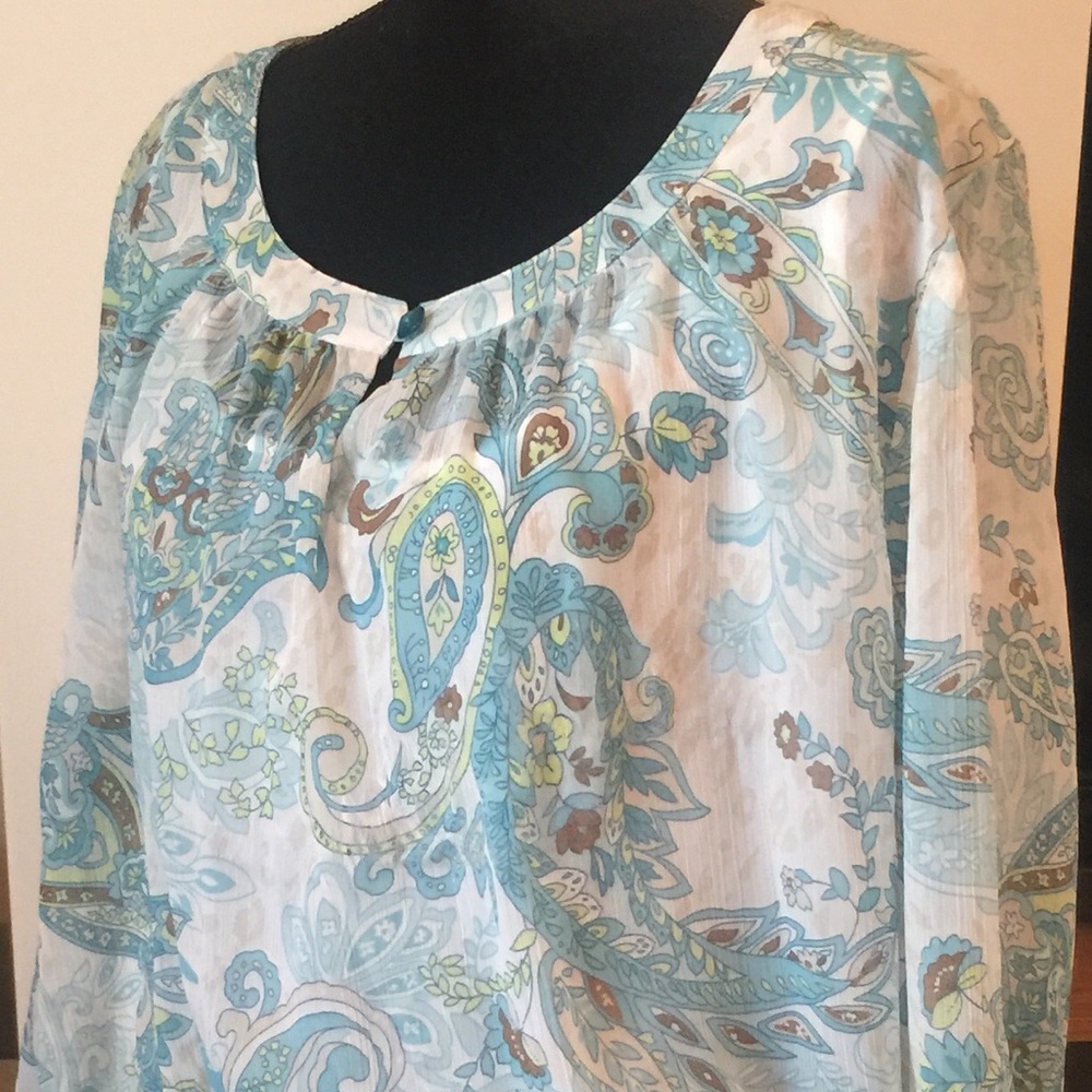 Woman’s blouse, 18, 3/4 sleeve,elastic waist
